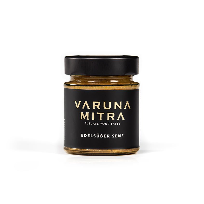 Varuna Mitra Edelsueßer Senf Glas Produktfoto auf weiß