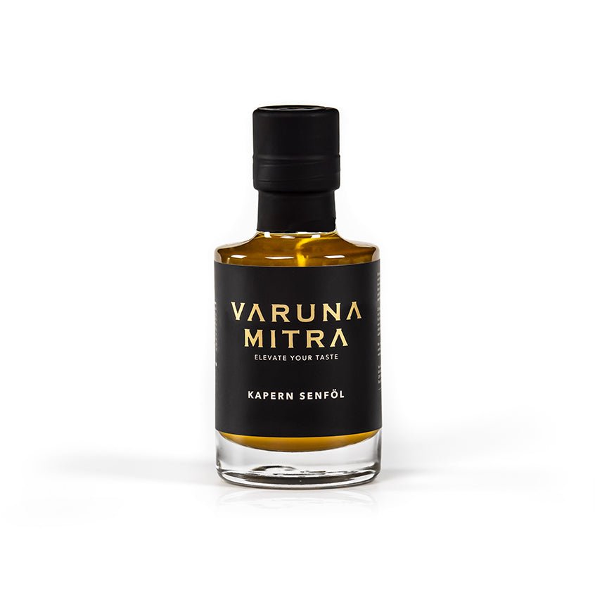 Varuna Mitra Kapernoel Flasche Produktfoto auf weiß